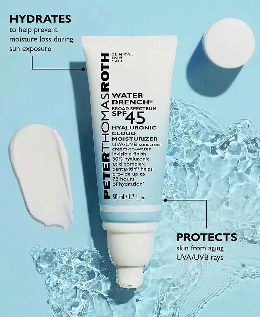 Peter Thomas Roth Water Drench Broad Spectrum SPF 45 Hyaluronic Cloud Moisturizer Sunscreen, 1.7 oz 4