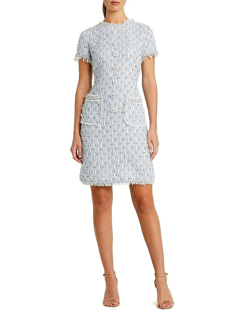 Mac Duggal Floral Beaded Tweed Dress - Dresses & Skirts - BeyondStyle Mac Duggal Floral Beaded Tweed Dress - Dresses & Skirts - BeyondStyle