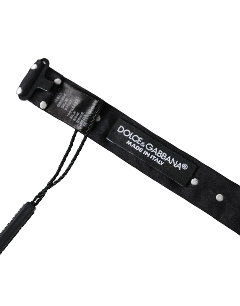 Dolce 
Gabbana Silk Polka Dot Adjustable Neck Men Papillon Bow Men
s Tie 4