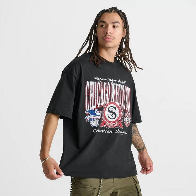 New Era Men's New Era Chicago White Sox MLB Vintage Oversized Logo T-Shirt 5