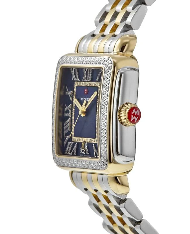 Michele Michele Deco Madison Blue Dial Diamond Two-Tone Women's Watch MWW06T000239 3