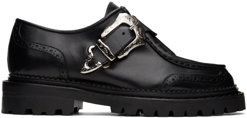 Toga Pulla SSENSE Exclusive Black Brogue Loafers 1