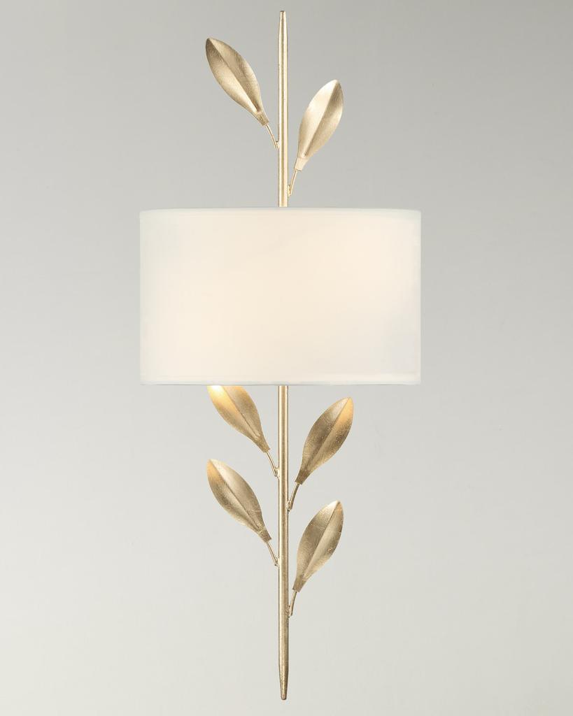 Crystorama Broche 2-Light Antique Gold Sconce