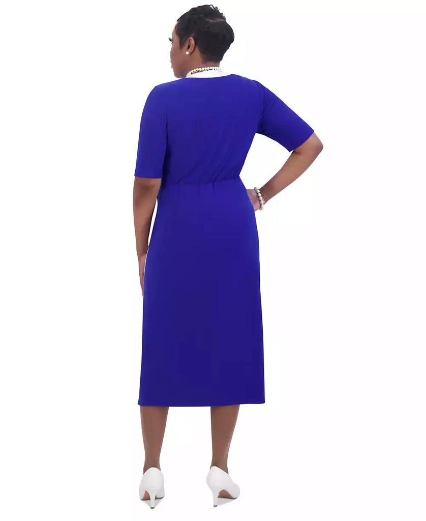 Kasper Women's Short-Sleeve Side-Twist Dress 2