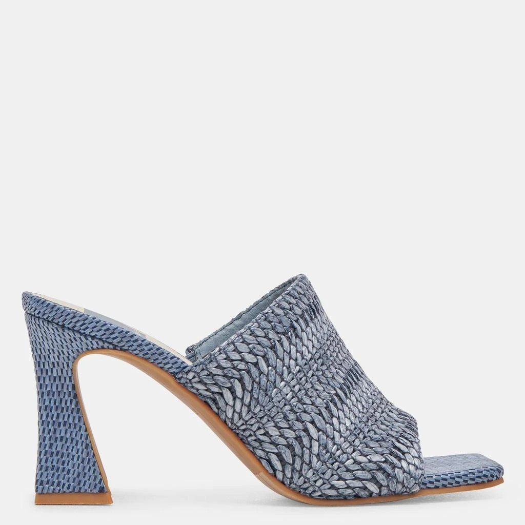 Dolce Vita Novis Heels Blue Woven 1