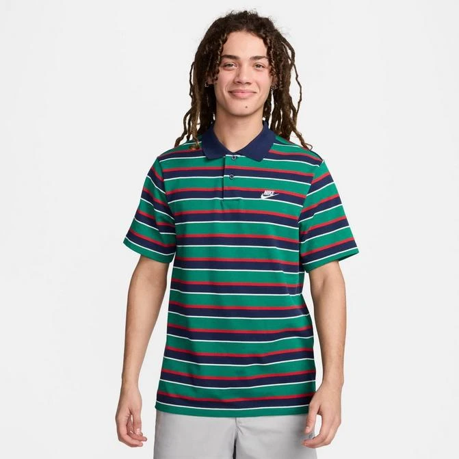NIKE Men's Nike Club Striped Polo Shirt 1