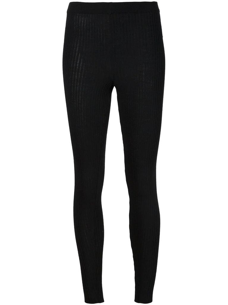 Moschino ribbed leggings - women