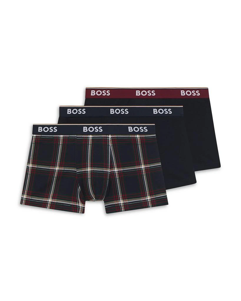 Hugo Boss Power Design Slim Fit Trunks, Pack of 3 from Bloomingdale
s
