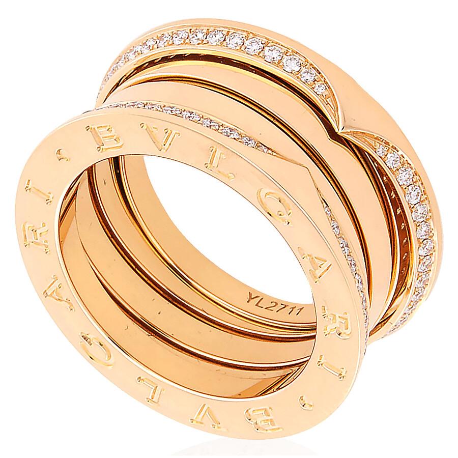 BVLGARI 18 kt Yellow Gold B.zero1 Three-Band Ring