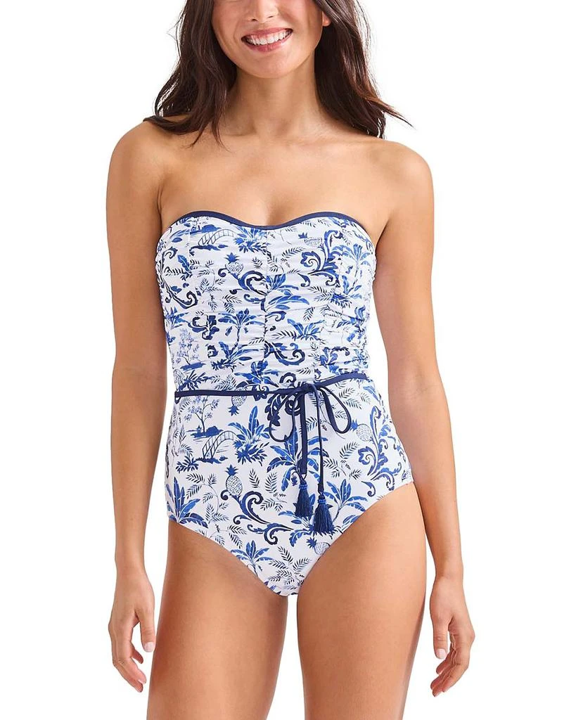 Tommy Bahama Terrazzo Tile Bando One Piece Swimsuit 1