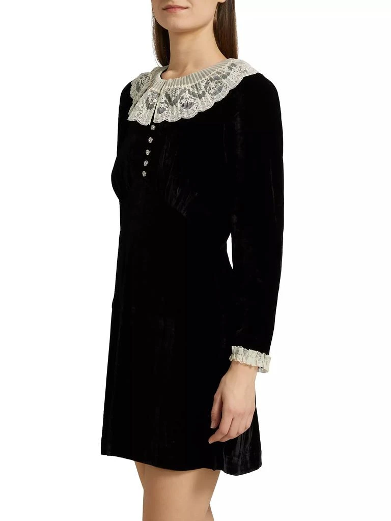 DÔEN Lisbeth Lace Collar Minidress 4