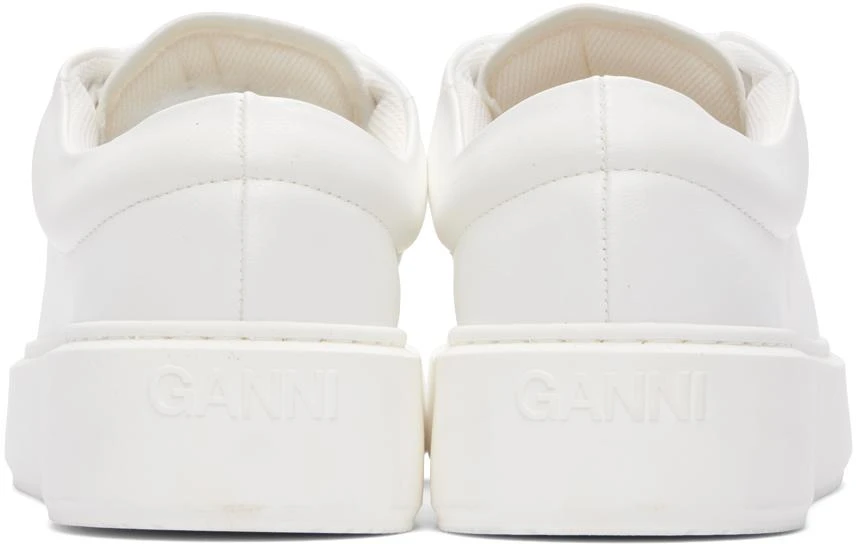 Ganni White Sporty Mix Cupsole Sneakers 2