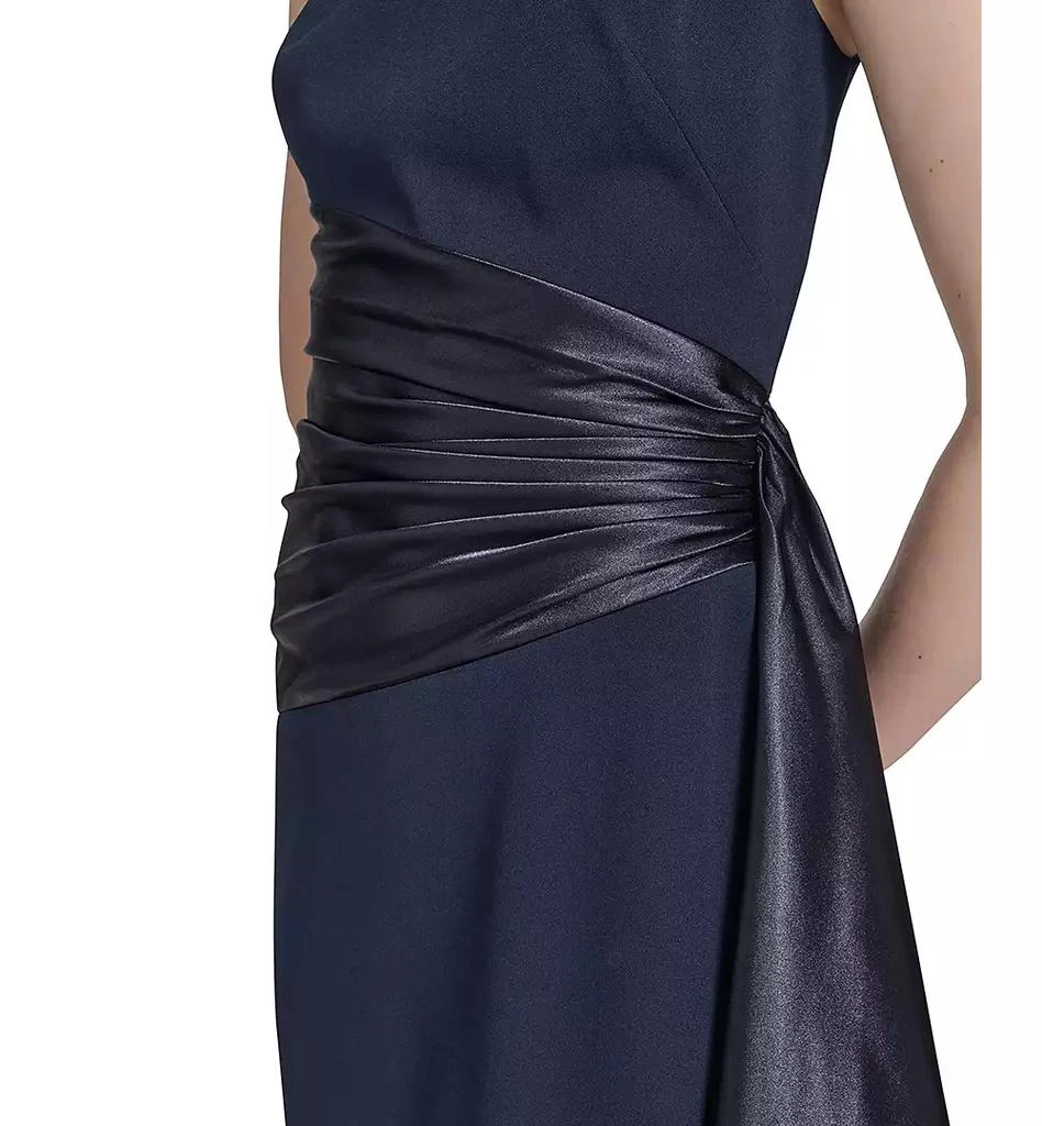 Eliza J Women's Waist-Wrap Scuba Sleeveless Midi Dress 6