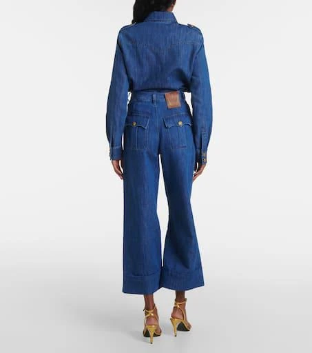 Valentino High-rise wide-leg jeans 3
