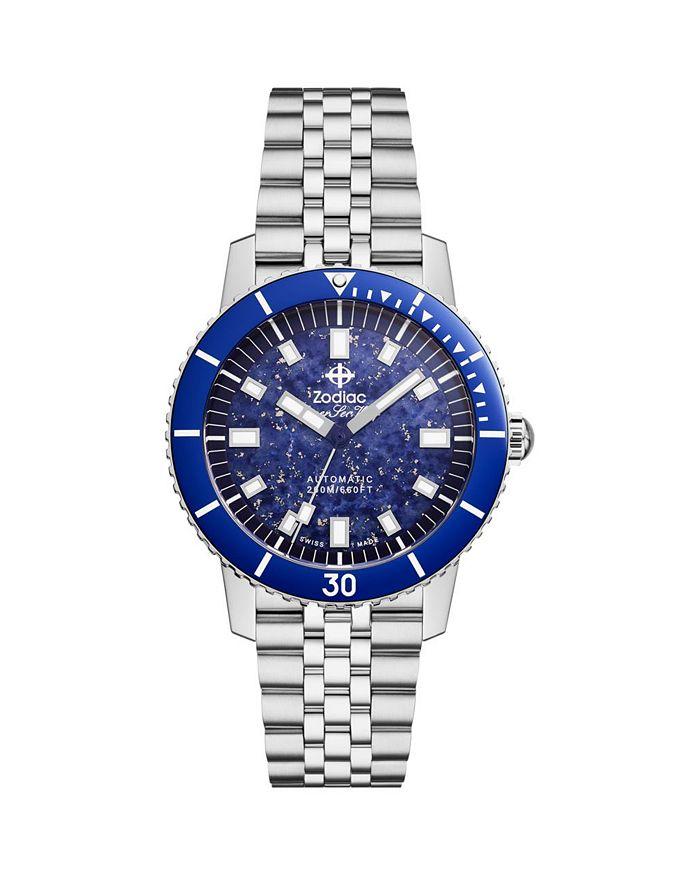 ZODIAC Compression Diver Automatic Stainless Steel Watch, 40mm