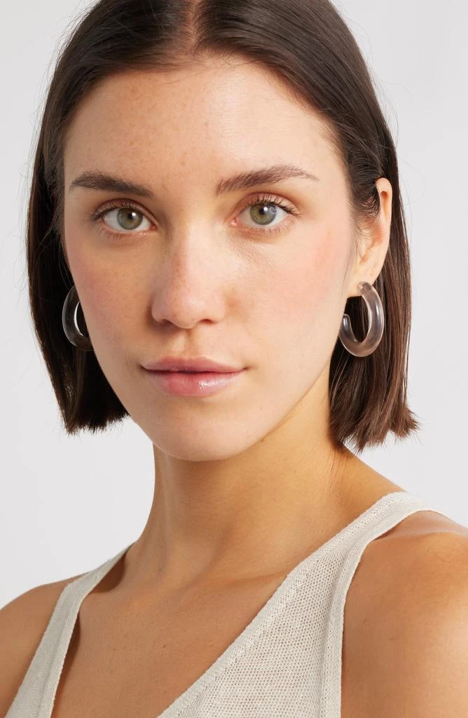 Nordstrom Chunky Resin Hoop Earrings 3