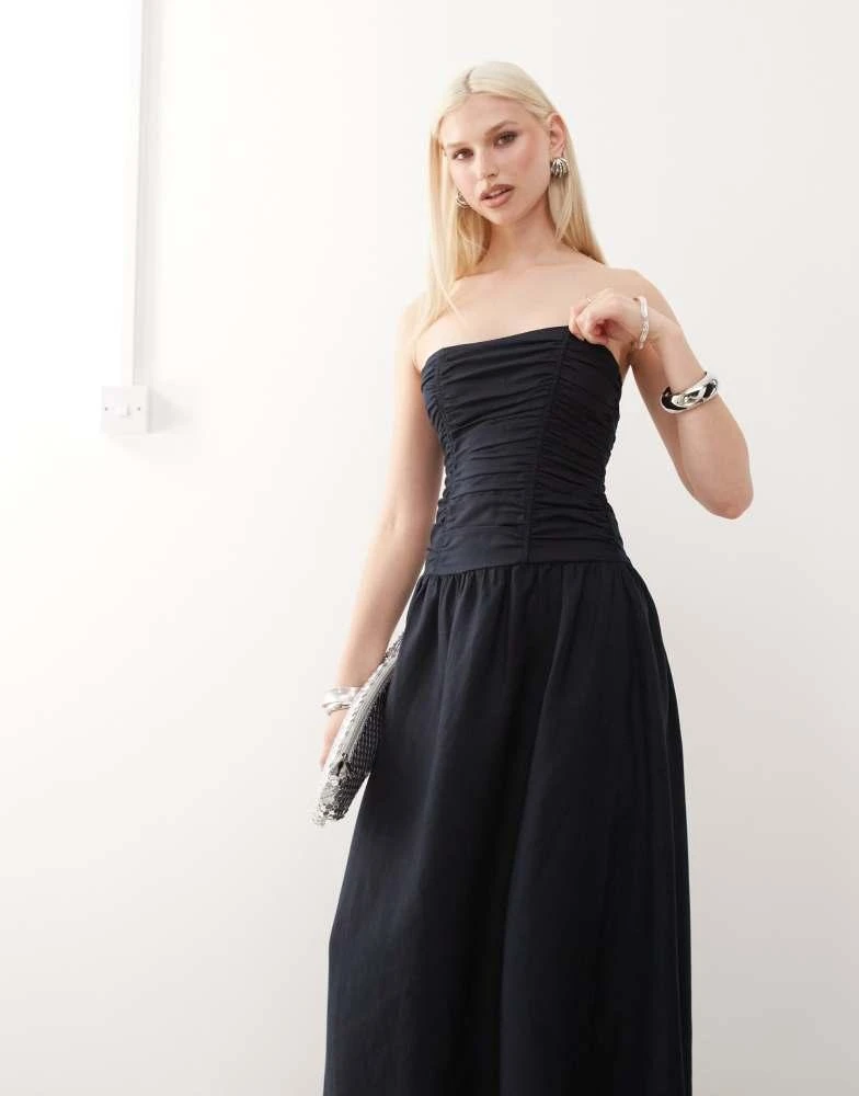 Shop Lioness Lush linen blend bandeau ruched bodice detail maxi dress in navy on Sale at BeyondStyle Get 57% Off Lioness Lush linen blend bandeau ruched bodice detail maxi dress in Shop Lioness Lush linen blend bandeau ruched bodice detail maxi dress in navy on Sale at BeyondStyle Get 57% Off Lioness Lush linen blend bandeau ruched bodice detail maxi dress in