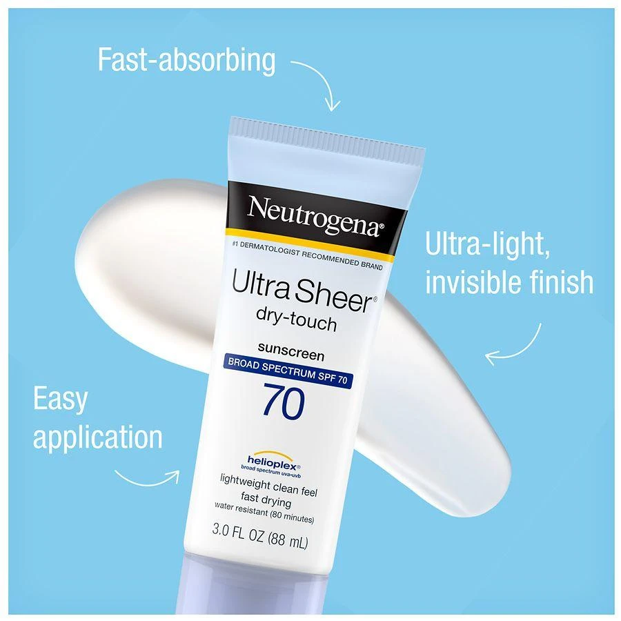 Neutrogena Ultra Sheer Dry-Touch SPF 70 Sunscreen Lotion 6