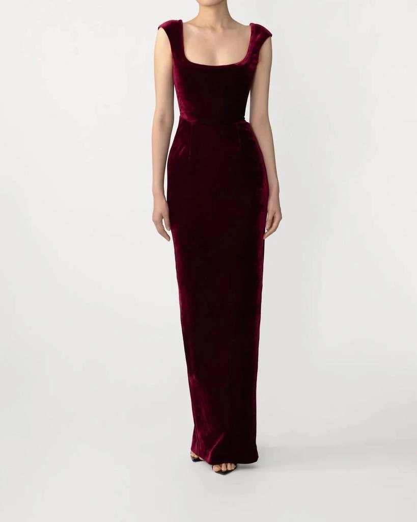 SAU LEE Sau Lee - Brooke Velvet Gown