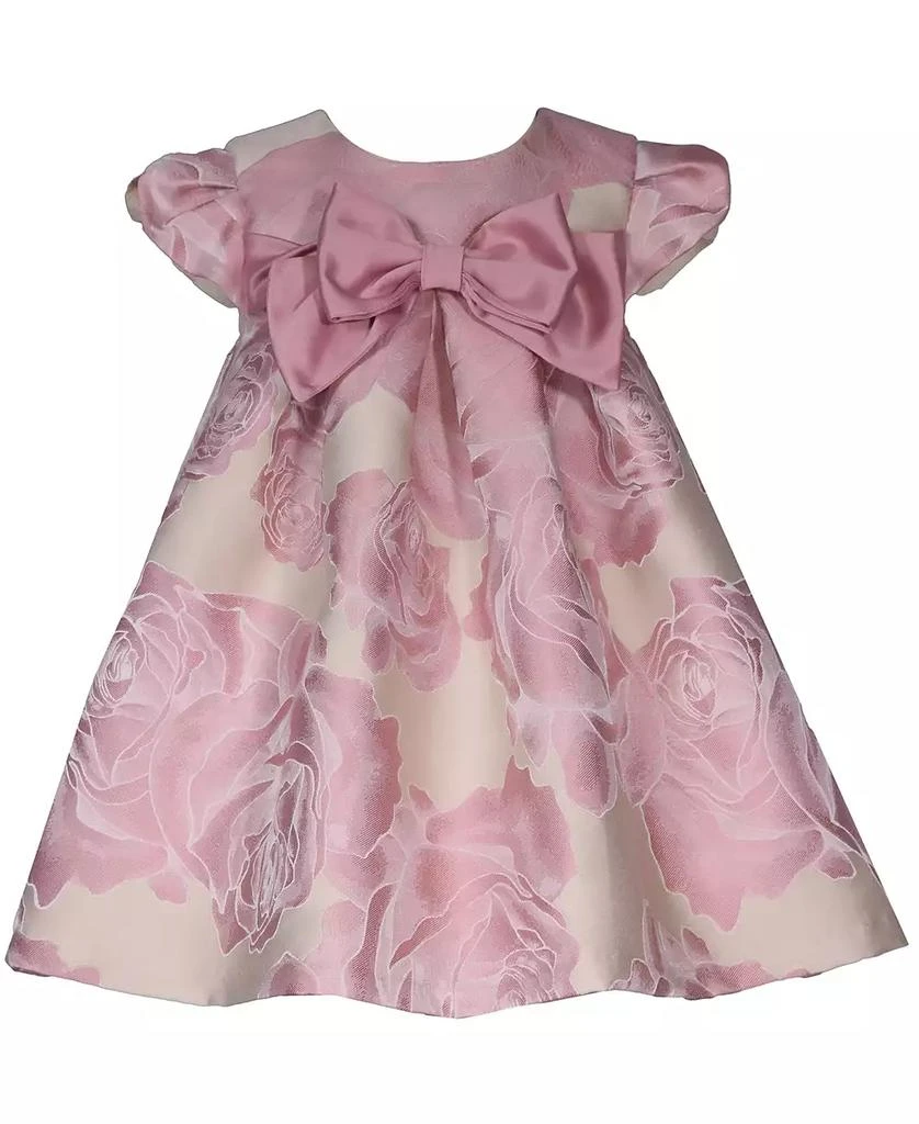 Bonnie Baby Girls Short Sleeve Floral Trapeze Dress 1