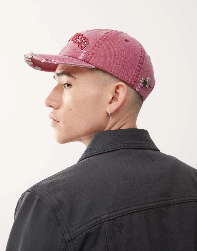 Cheap Monday Cheap Monday x Landon Barker I'm a mess cap in burgundy 3