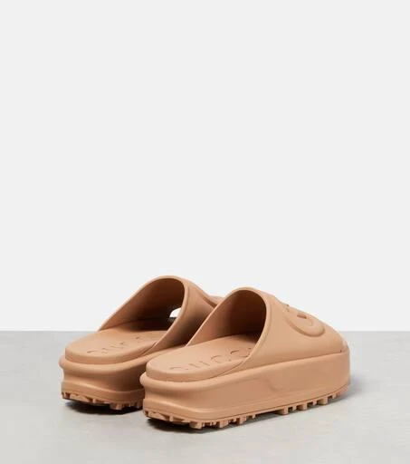 Gucci GG rubber platform slides 3