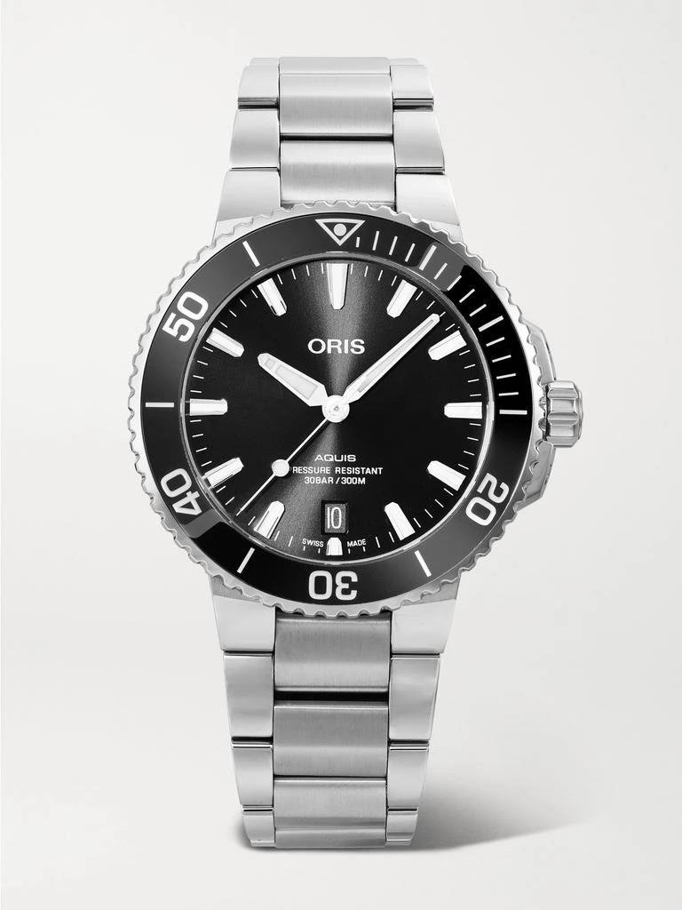 ORIS Aquis Date 39.5 毫米自动上链精钢腕表 1