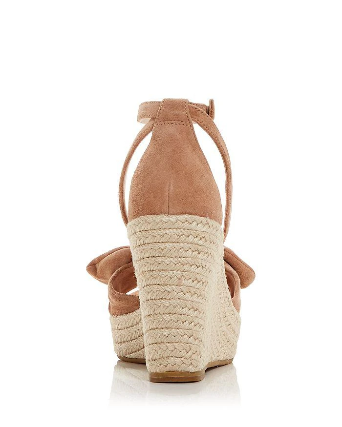 Kate Spade Women's Tianna Almond Toe Knotted Bow Espadrille Wedge Sandals 4