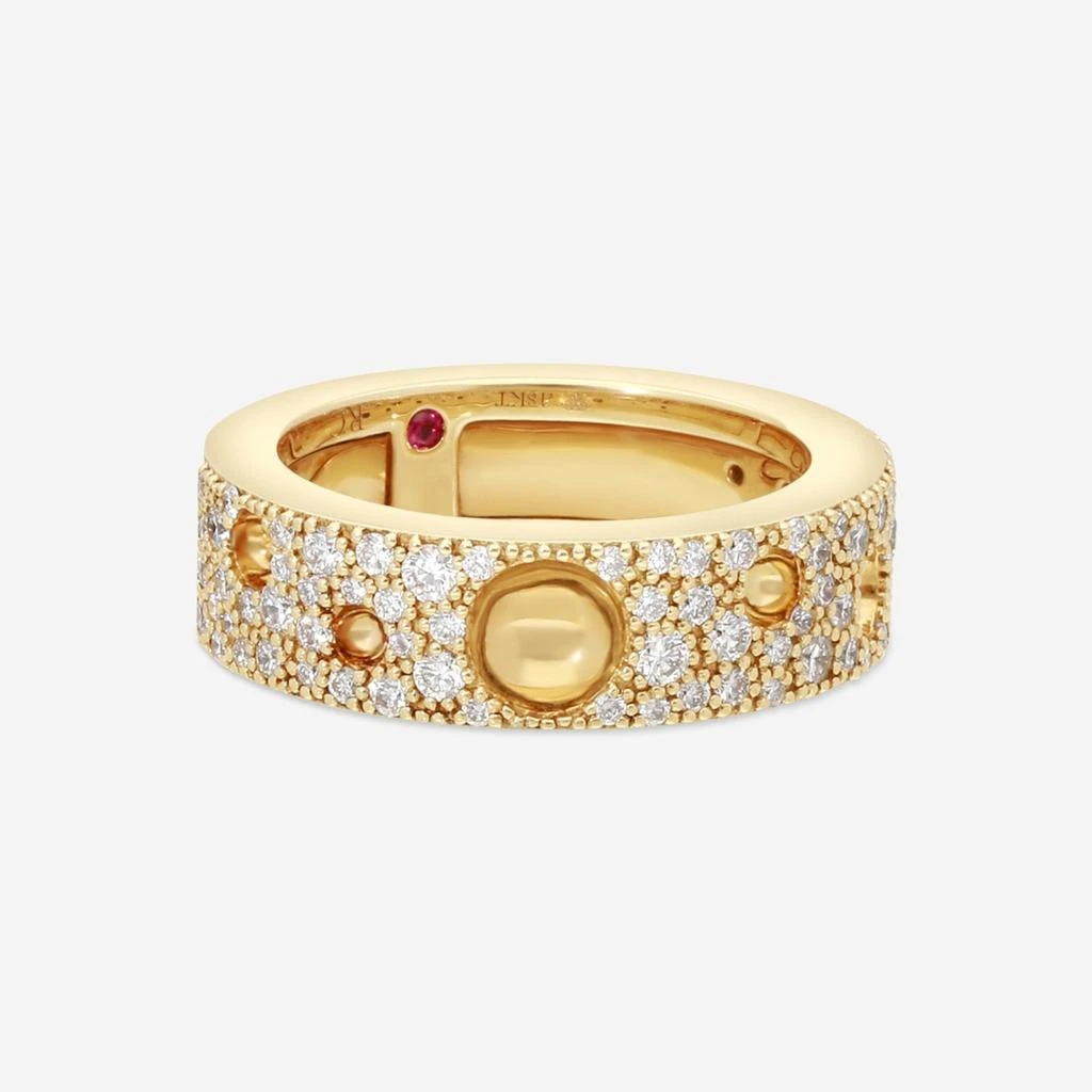 Roberto Coin Roberto Coin Pois Moi Luna 18K Yellow Gold Diamond Band Ring Sz. 6.5 8882509AJ65X-copy 3