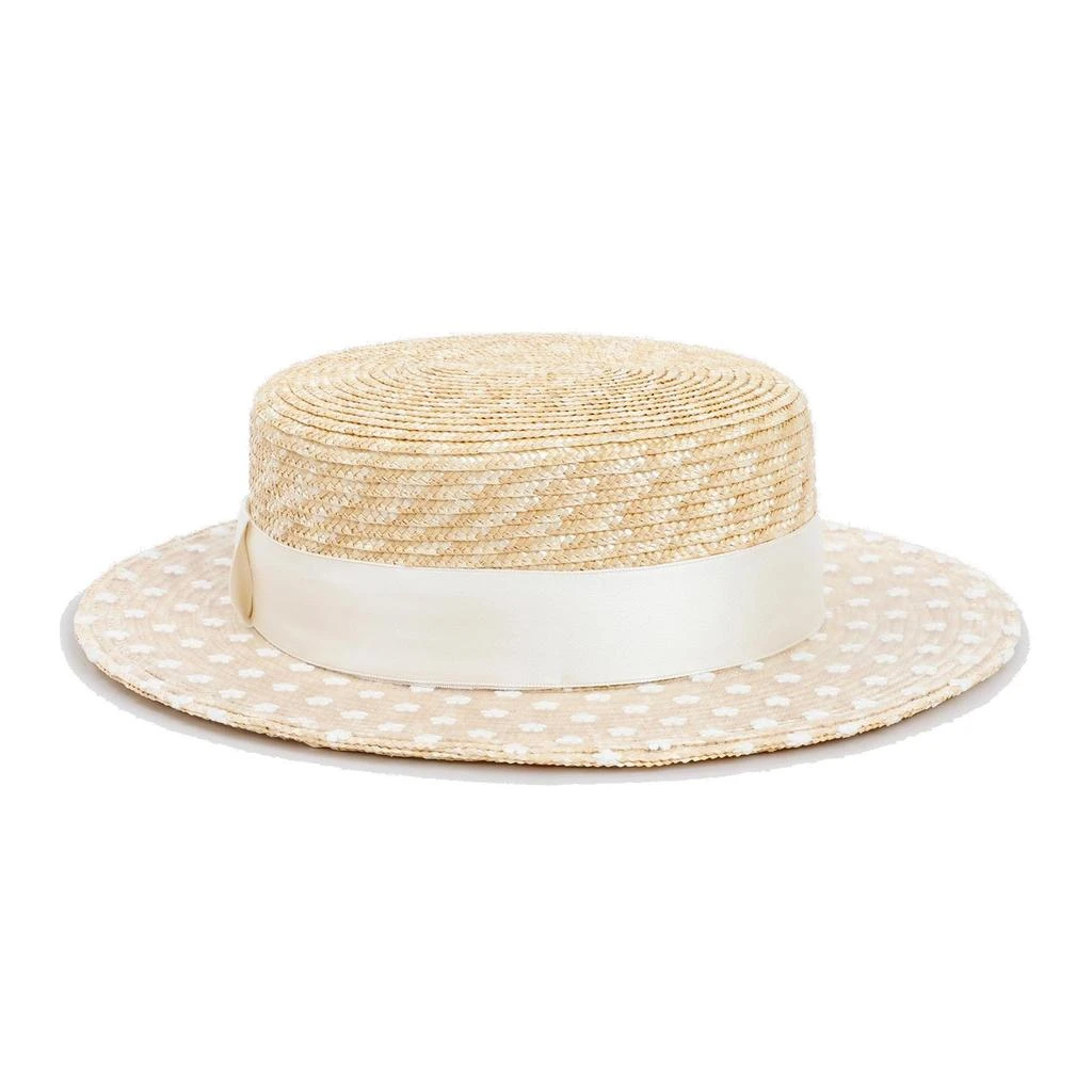 MAISON MICHEL Maison Michel Kiki Canotier Hat 2