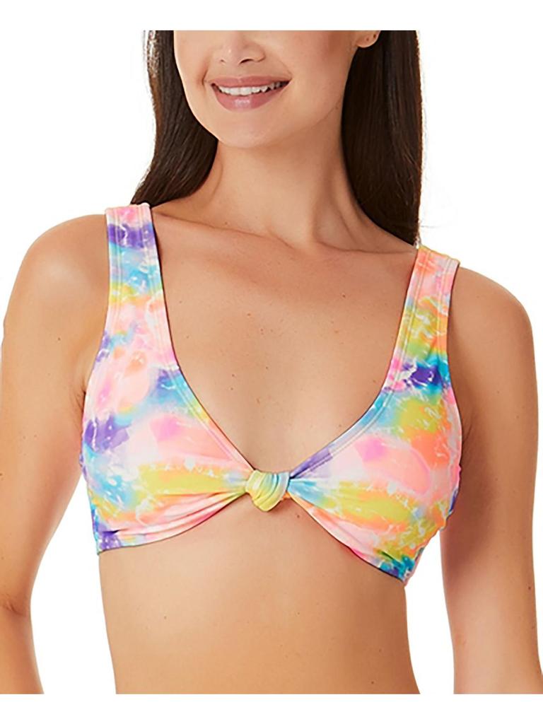 California Waves Womens Tie-Dye V-Neck Bikini Swim top