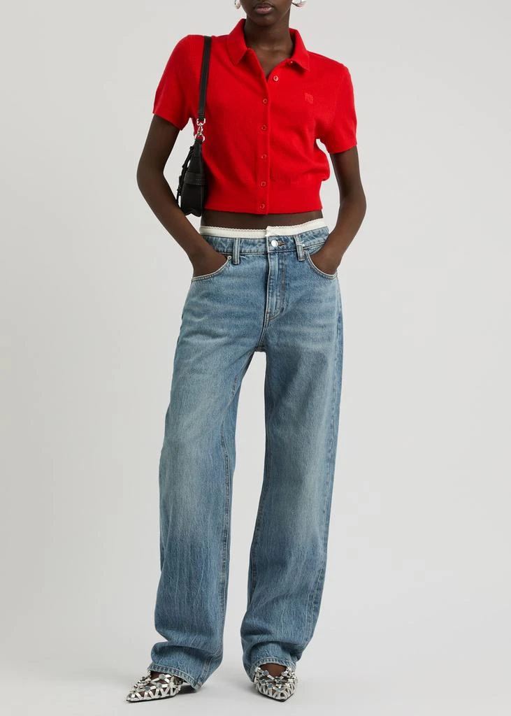 Alexander Wang Underwear-effect straight-leg jeans 4