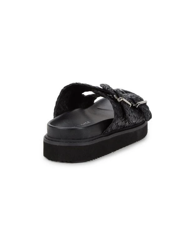 Marc Fisher Auggie ​Woven Leather Slide Sandals 3