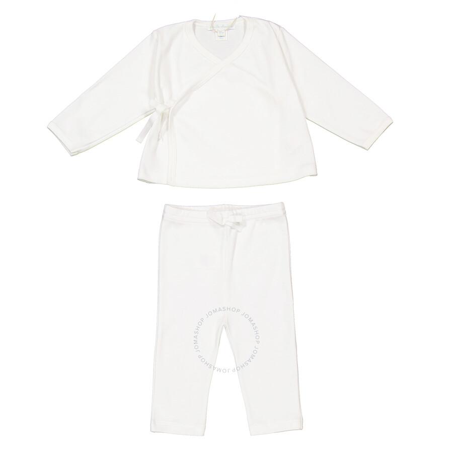 Marie Chantal V-Neck Cotton Two-Piece Set