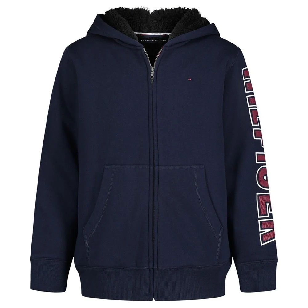 Tommy Hilfiger Toddler Boys Long Sleeve Hit Sherpa- 100% Polyester Lined Hoodie 1