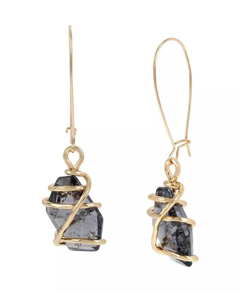 Robert Lee Morris Caged Stone Dangle Earrings 1