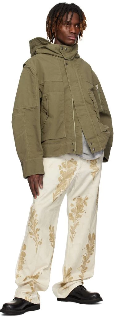Dries Van Noten Khaki Flap Pocket Jacket 4