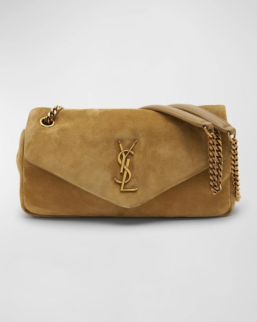 Yves Saint Laurent Calypso Small YSL Shoulder Bag in Suede 1