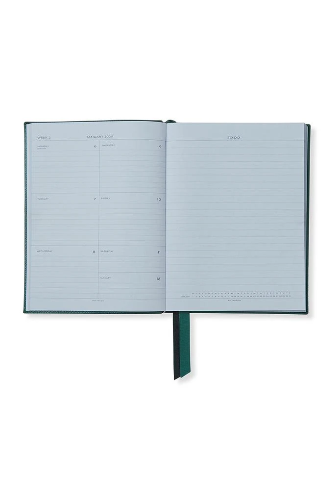 SMYTHSON 2025 Soho Weekly Diary in Panama in Turquoise 2