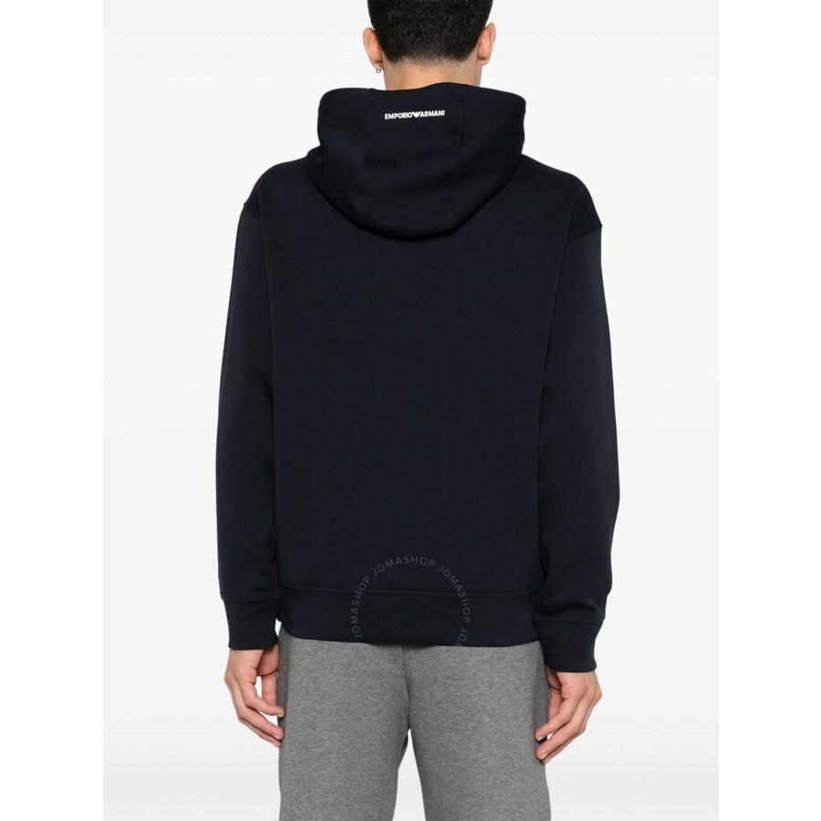 Emporio Armani French Bulldog-Embroidered Hoodie - Hoodies