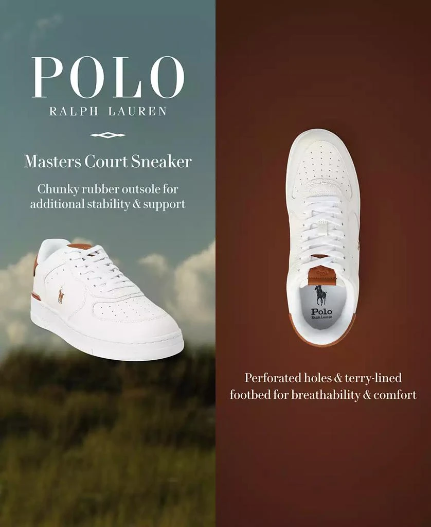 Ralph Lauren Men's Masters Court Lace-Up Sneakers 6