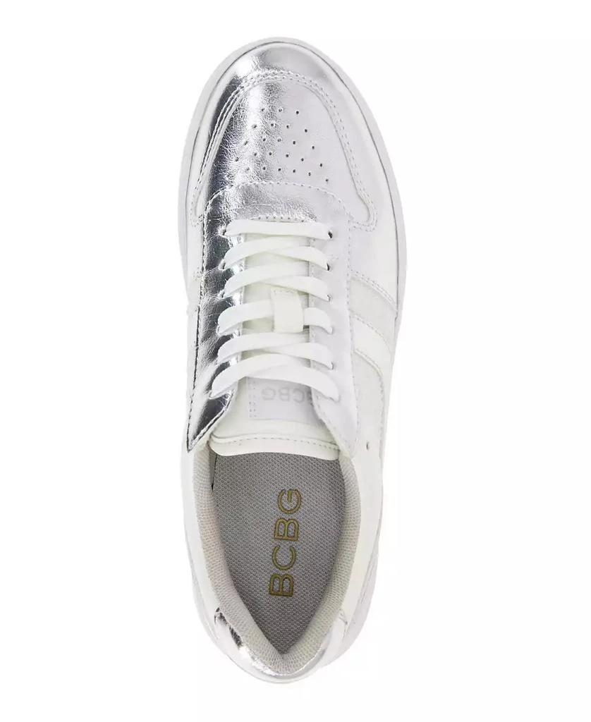 BCBG Women's Katina Lace-Up Platform Sneakers 4