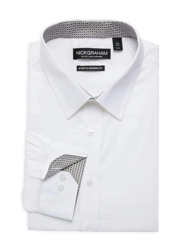 Nick Graham Modern Fit Solid Dress Shirt 1