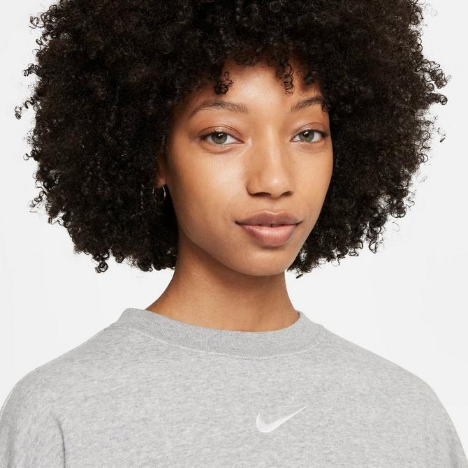 women's nike sportswear collection essentials oversized fleece crewneck sweatshirt