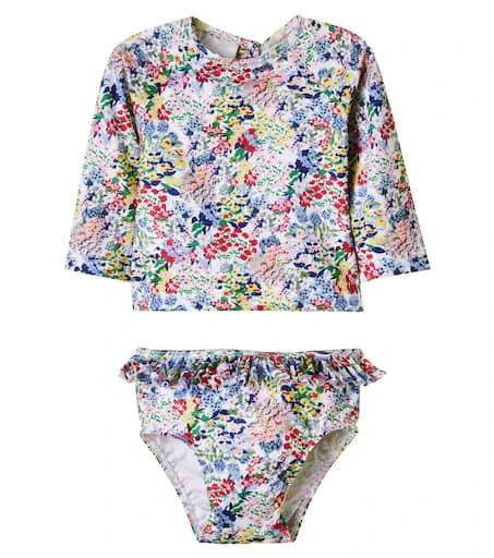 The New Society Baby Verbena two-piece rashguard swimsuit
