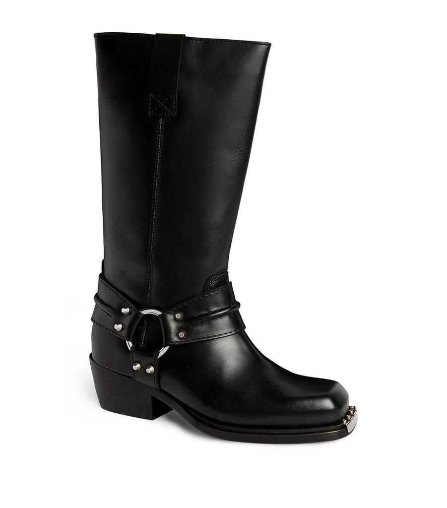 Sandro Paris Leather Motorcyle Boots 3