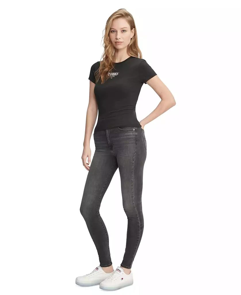 Tommy Jeans Women's Slim-Fit Essential Logo Graphic T-Shirt 4
