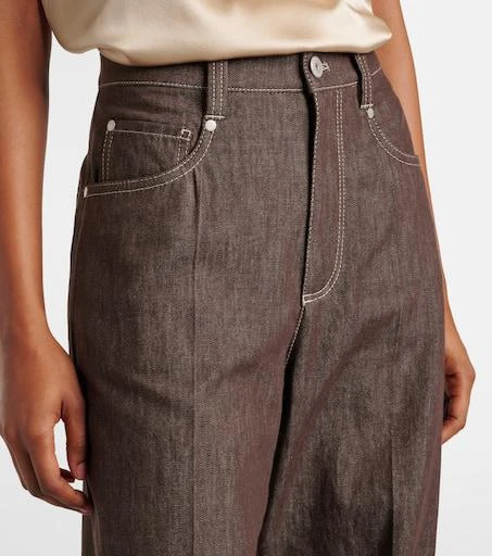 Brunello Cucinelli Mid-rise wide-leg jeans 4
