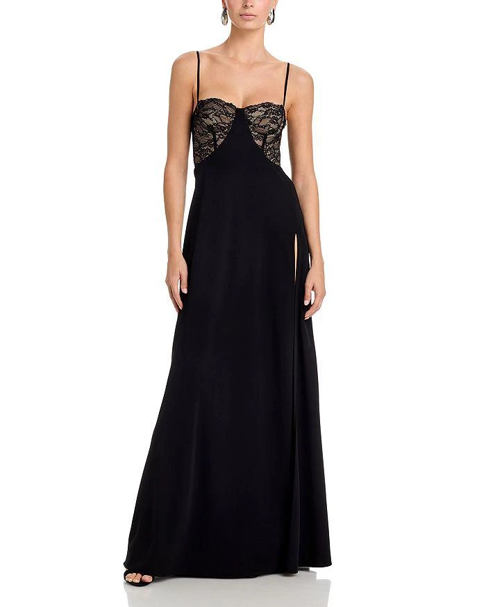 Black Halo Marietta Floral Asymmetric Gown - Dresses & Skirts - Free  Shipping - BeyondStyle