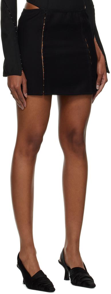 Anna October Black Barbe Miniskirt